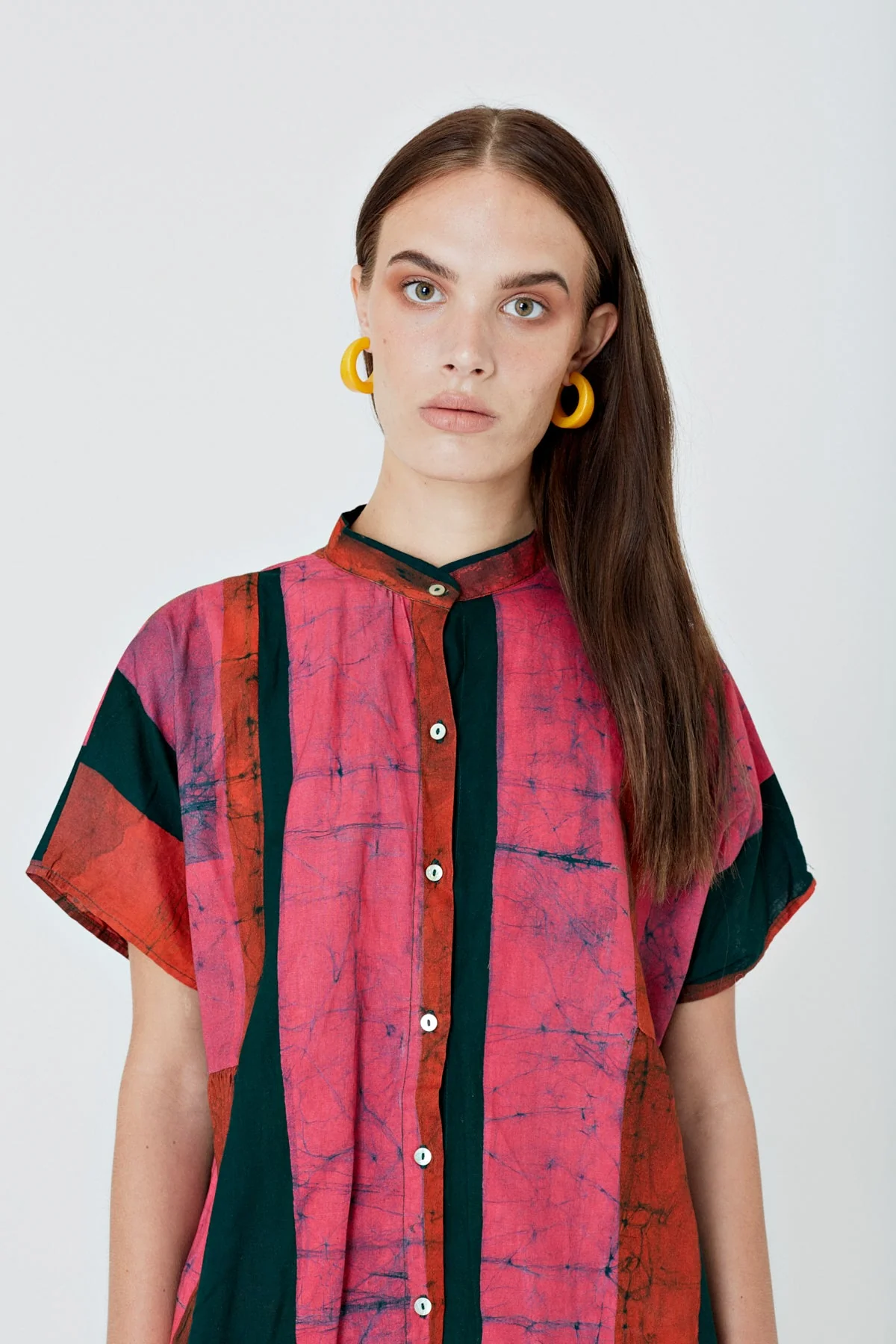 Bata Dress in Carmine - Image 8