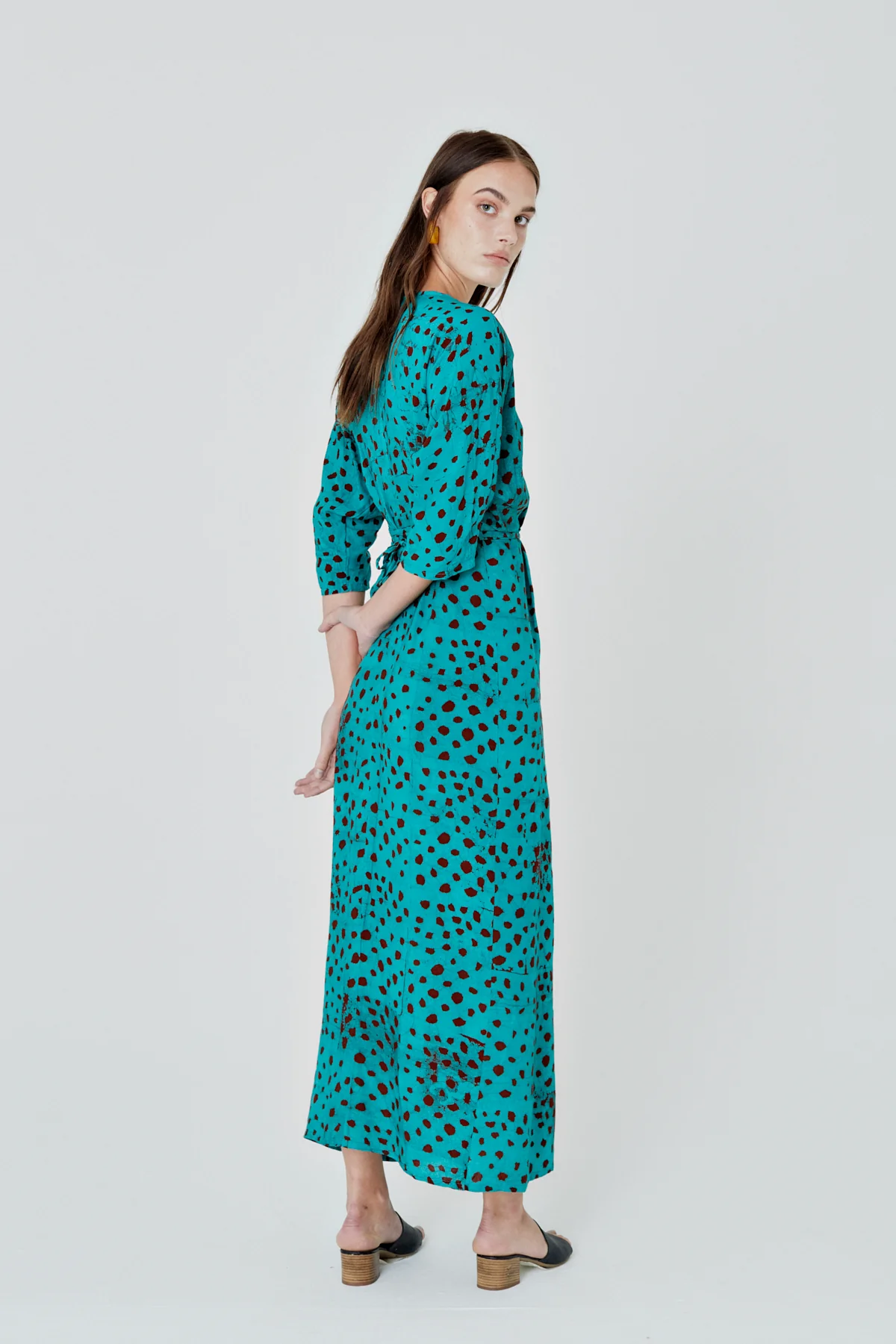 Letsa Wrap Dress in Baby Giraffe - Image 10