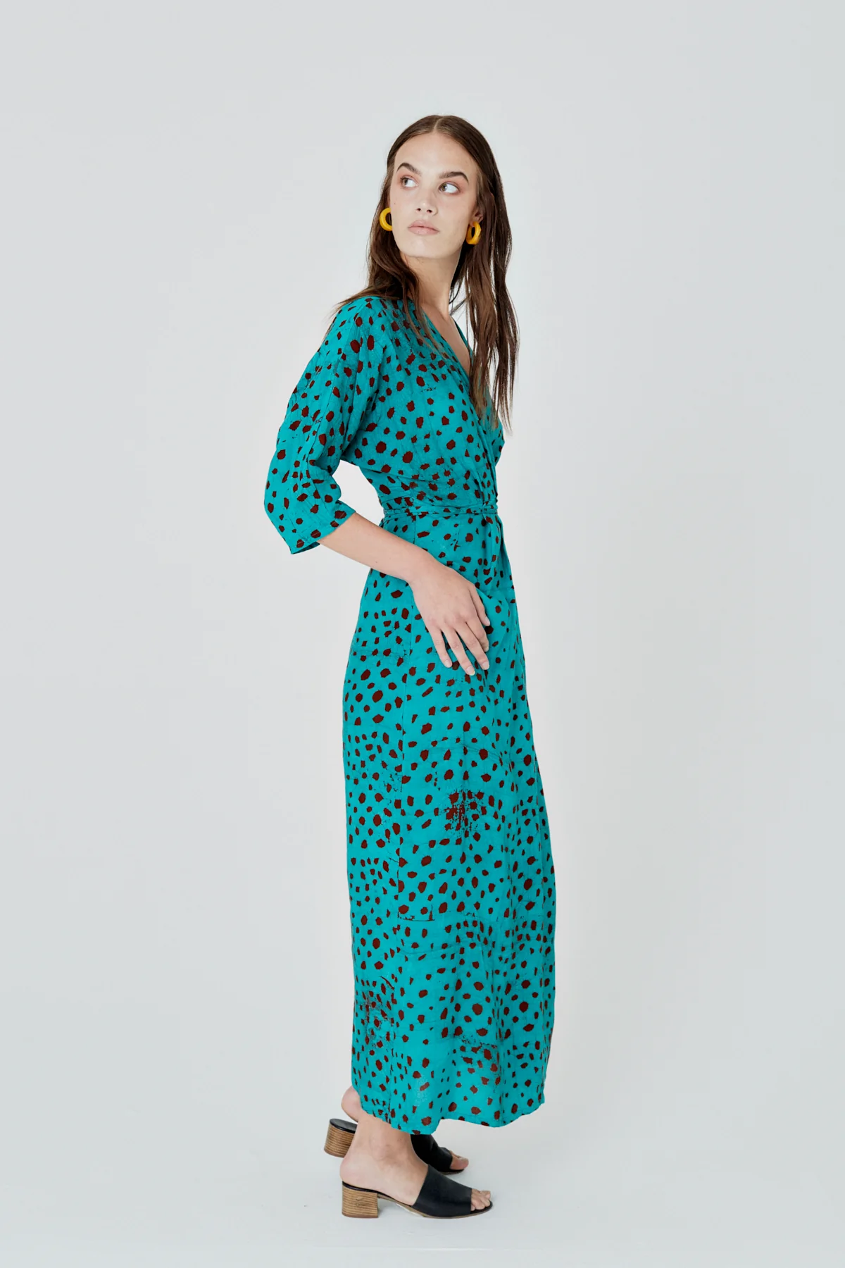 Letsa Wrap Dress in Baby Giraffe - Image 6