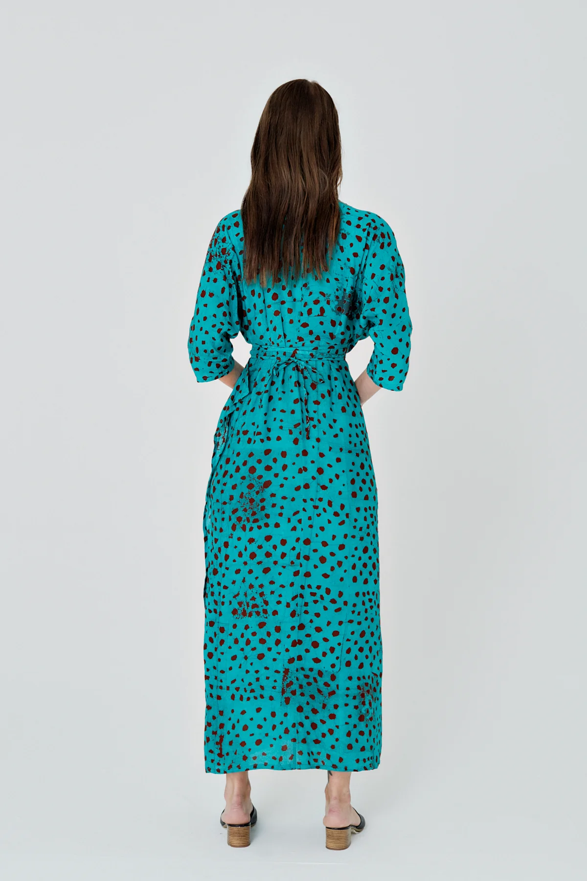 Letsa Wrap Dress in Baby Giraffe - Image 9